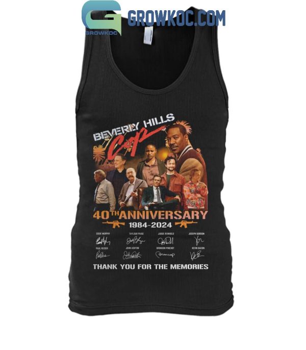 Beverly Hills Cop 40th Anniversary Thank You For The Memories 1984-2024 T-Shirt