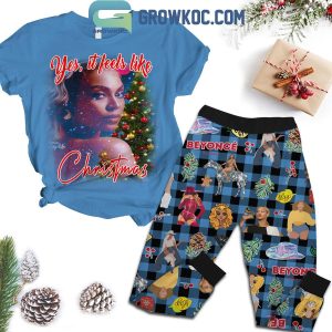 Beyonce Yes It Feels Like Christmas Fleece Pajamas Set