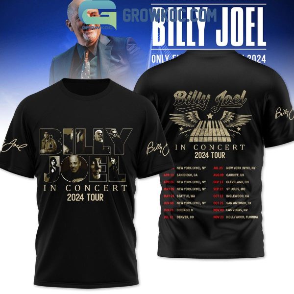 Billy Joel In Concert Just The Way You Are 2024 Tour Hoodie T-Shirt