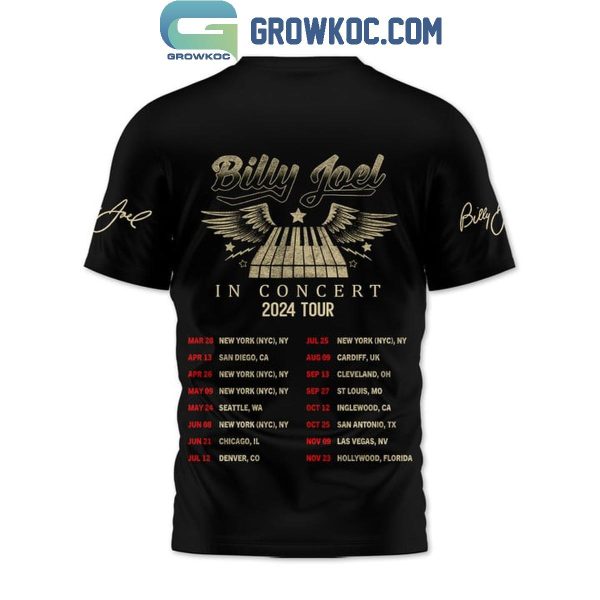 Billy Joel In Concert Just The Way You Are 2024 Tour Hoodie T-Shirt