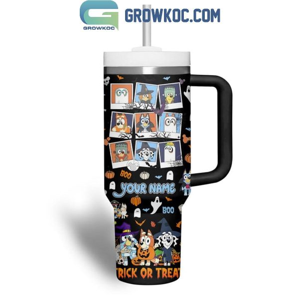 Bluey Ghost Witch Vampire Halloween 2024 Personalized 40oz Tumbler