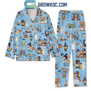 Bluey Halloween The Nightmare Before Christmas Polyester Pajamas Set Blue