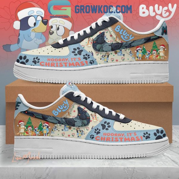 Bluey Hooray It’s Christmas Air Force 1 Shoes