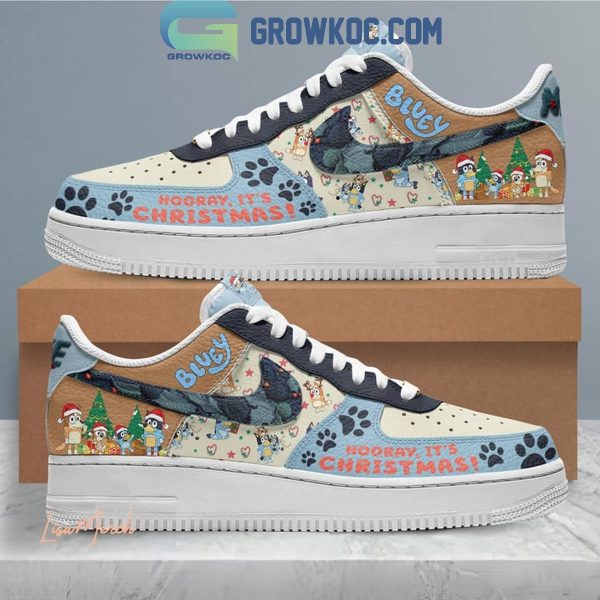 Bluey Hooray It’s Christmas Air Force 1 Shoes