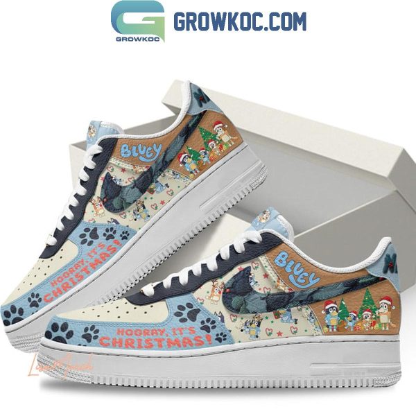 Bluey Hooray It’s Christmas Air Force 1 Shoes