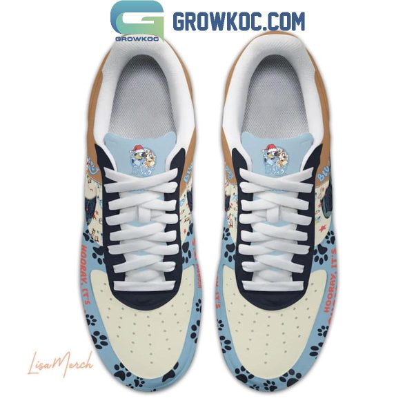 Bluey Hooray It’s Christmas Air Force 1 Shoes