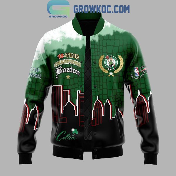 Boston Celtics Basketball Celebrating 18X Champions 2024 Baseball Jacket