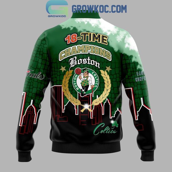 Boston Celtics Basketball Celebrating 18X Champions 2024 Baseball Jacket