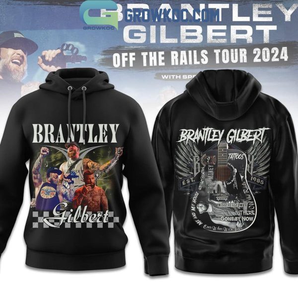 Brantley Gilbert Off The Rails Tour 2024 Hoodie T-Shirt