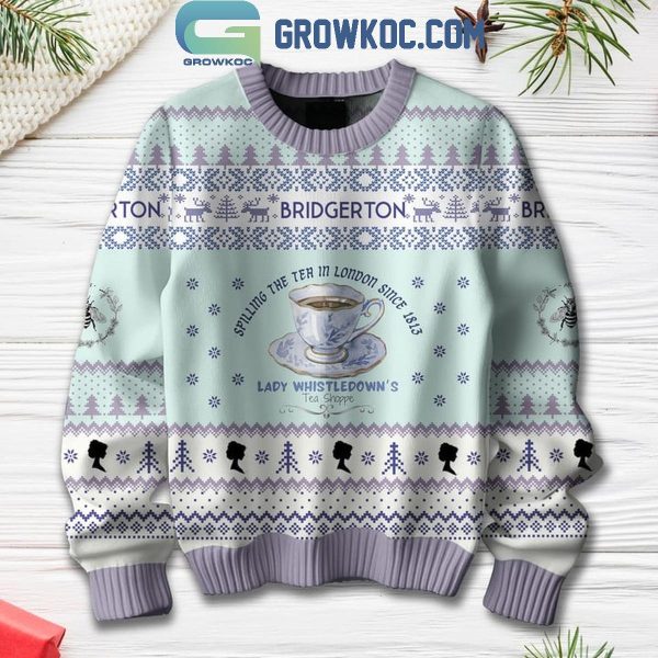 Bridgeton Spilling The Tea In London Since 1813 Christmas Ugly Sweater