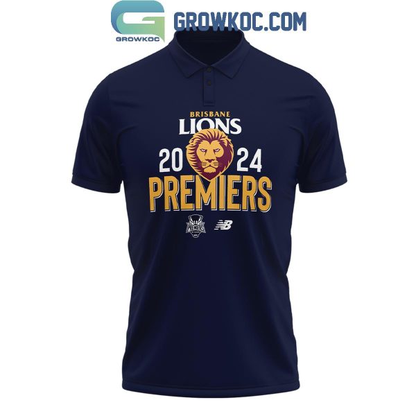 Brisbane Lions 2024 Premiers AFL Polo Shirt