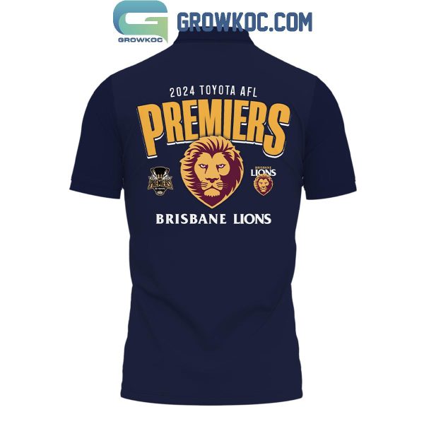 Brisbane Lions 2024 Premiers AFL Polo Shirt