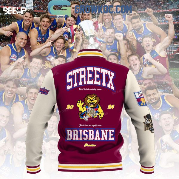 Brisbane Lions 2024 Premiers Champions Baseball Jacket