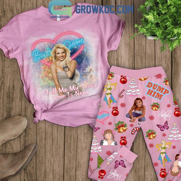 Britney Spears Tell Me My True Love Is Near Fleece Pajamas Set