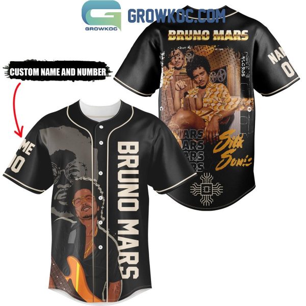 Bruno Mars Silk Sonic Personalized Baseball Jersey