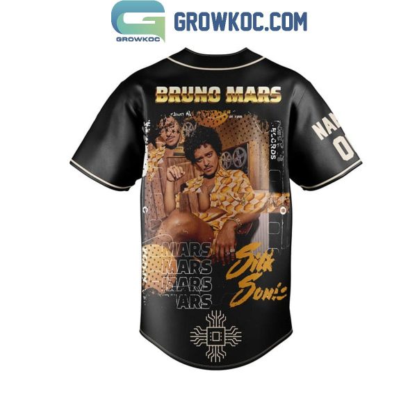 Bruno Mars Silk Sonic Personalized Baseball Jersey