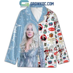 Cher Queens Are Named Cher Christmas Polyester Pajamas Set