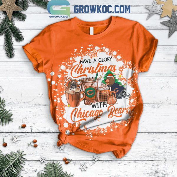 Chicago Bears Have A Glory Christmas With Chicago Bears Fleece Pajamas Set