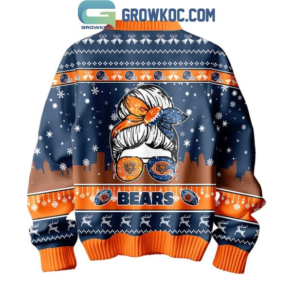 Chicago Bears Smart Women Love Her Bears Christmas Ugly Sweater