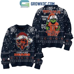 Chicago Bears They Hate Us Because The Ain’t Us Christmas Ugly Sweater Navy