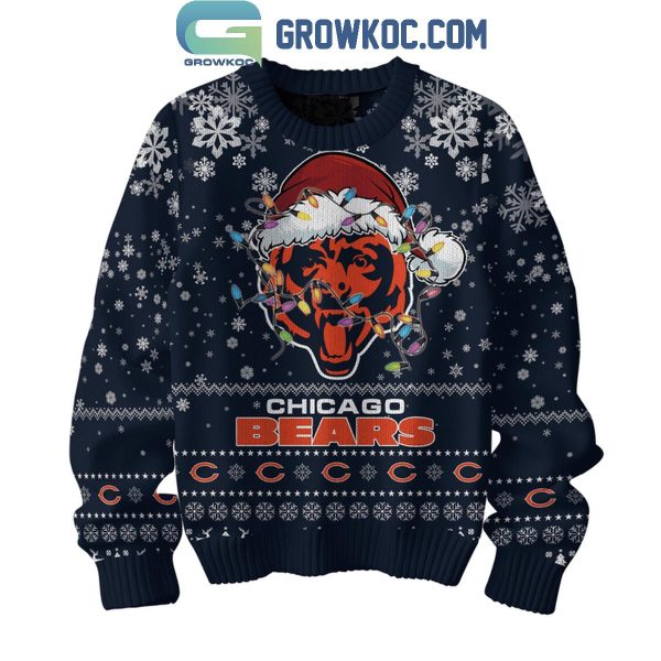 Chicago Bears They Hate Us Because The Ain’t Us Christmas Ugly Sweater Navy