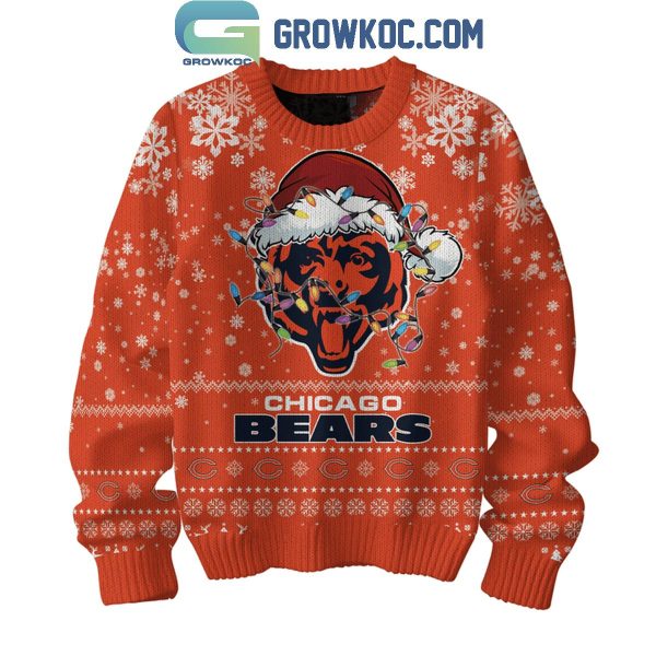 Chicago Bears They Hate Us Because The Ain’t Us Orange Christmas Ugly Sweater