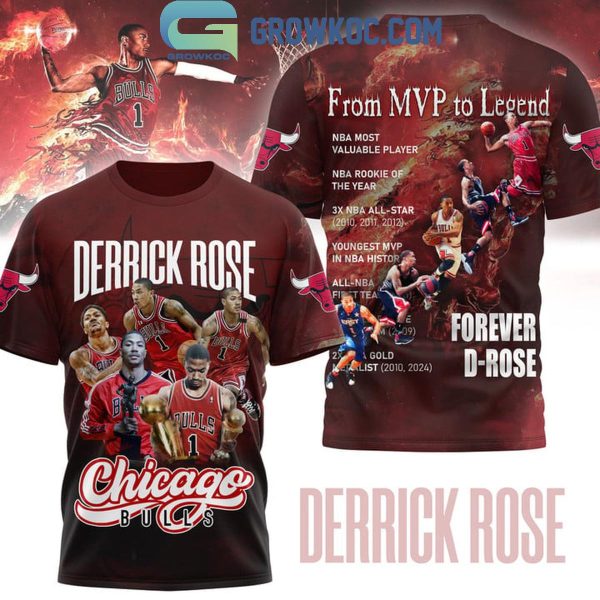 Chicago Bulls Derrick Rose From MVP To Legend Hoodie T-Shirt