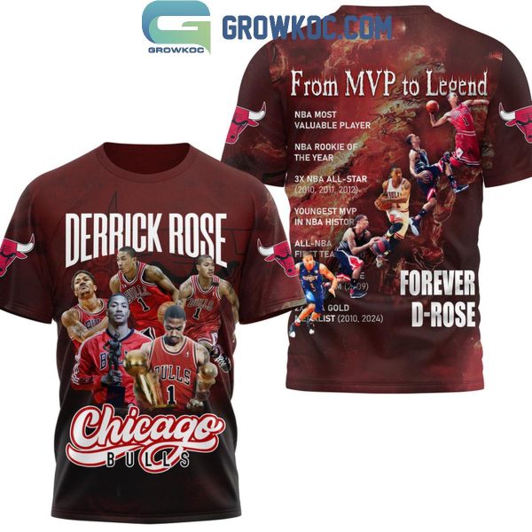 Chicago Bulls Derrick Rose From MVP To Legend Hoodie T-Shirt