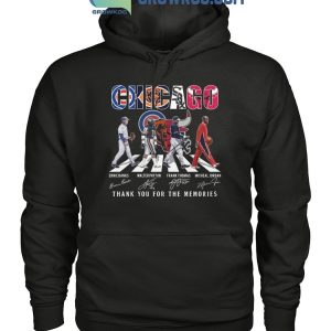 Chicago Cubs Chicago Bears Chicago Bulls Proud Thank You For The Memories T-Shirt