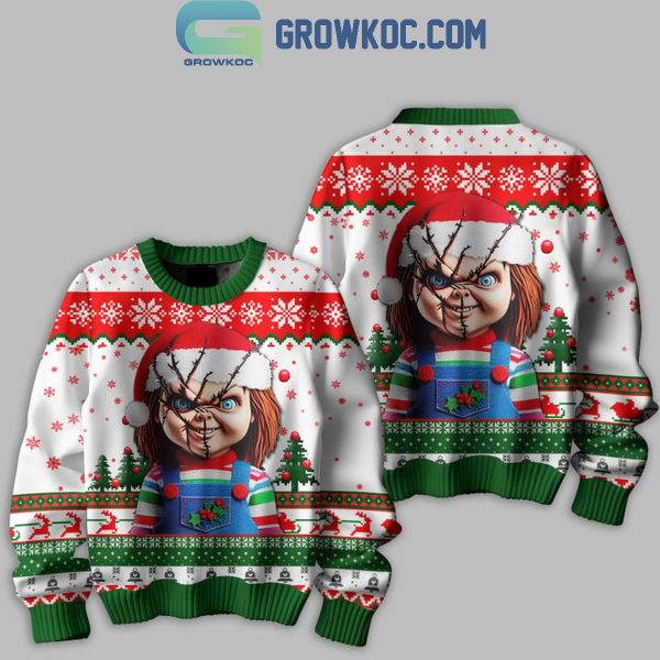 Chucky Wanna Play In Christmas Ugly Sweater