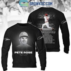 Cincinnati Reds In Loving Memory Peter Rose The Hit King 1941-2024 Hoodie T-Shirt