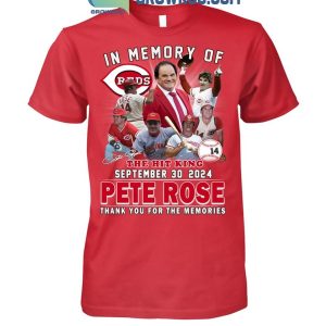 Cincinnati Reds In Memory Of The Hit King Peter Rose 2024 T-Shirt