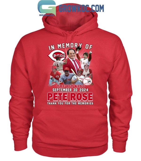 Cincinnati Reds In Memory Of The Hit King Peter Rose 2024 T-Shirt