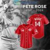 Cincinnati Reds In Loving Memory Pete Rose The Hit King 1941-2024 Baseball Jersey