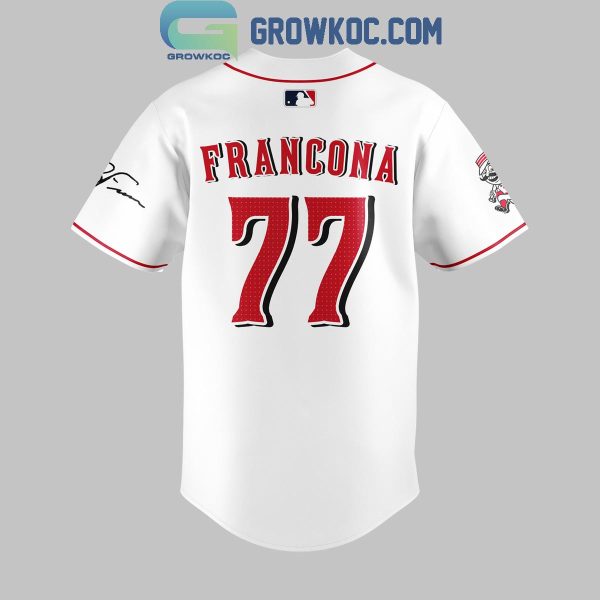 Cincinnati Reds Terry Francona Signature 2024 Baseball Jersey