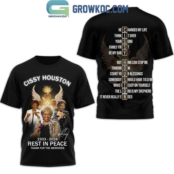 Cissy Houston 1933-2024 Rest In Peace Thank You Hoodie T-Shirt