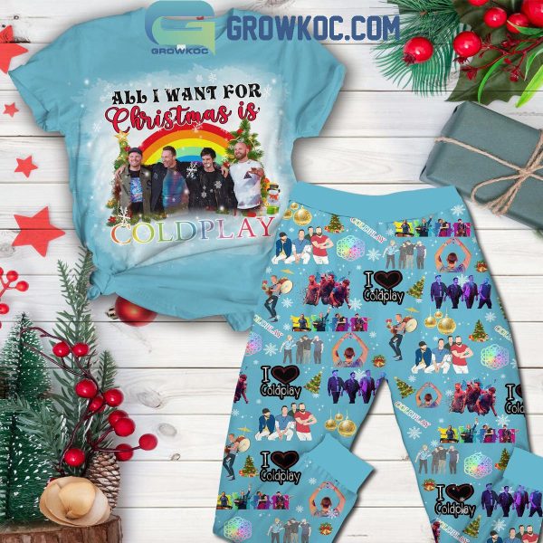 Coldplay Is All I Want For Christmas 2024 Fleece Pajamas Set