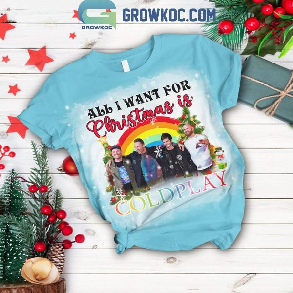 Coldplay Is All I Want For Christmas 2024 Fleece Pajamas Set