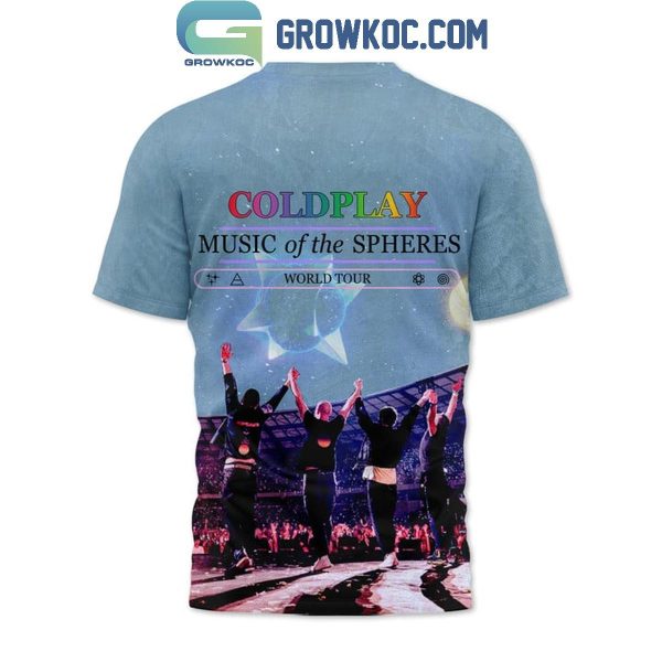 Coldplay Music Of The Spheres World Tour 2024 Up And Up Hoodie T-Shirt