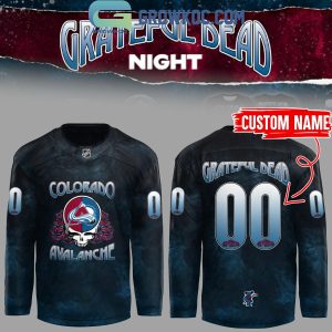 Colorado Avalanche Grateful Dead Night 2024 Edition Personalized Hockey Jersey