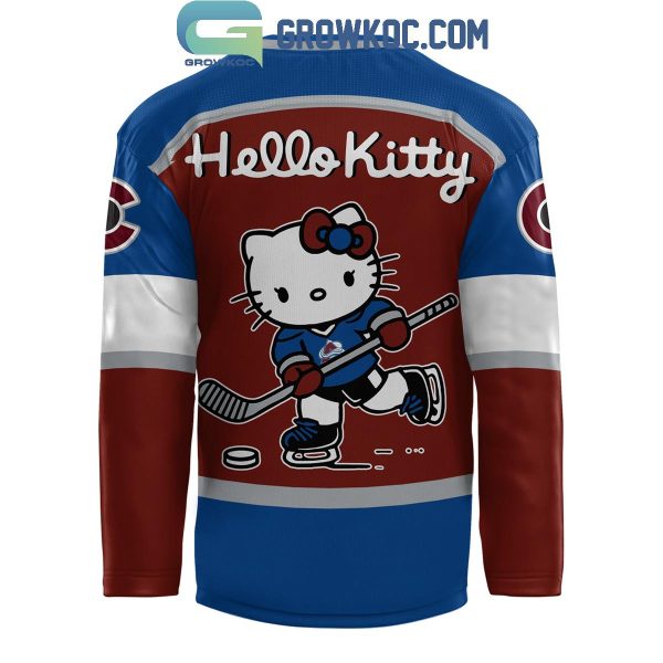 Colorado Avalanche Hello Kitty Happy 50th Anniversary Hockey Jersey