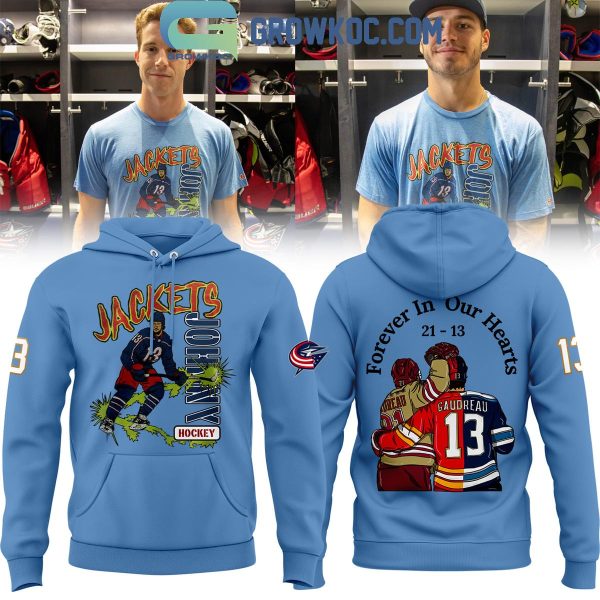 Columbus Blue Jackets Johnny Gaudreau Forever In Our Hearts Hoodie T-Shirt