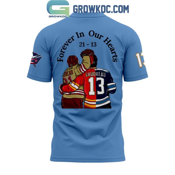 Columbus Blue Jackets Johnny Gaudreau Forever In Our Hearts Hoodie T-Shirt