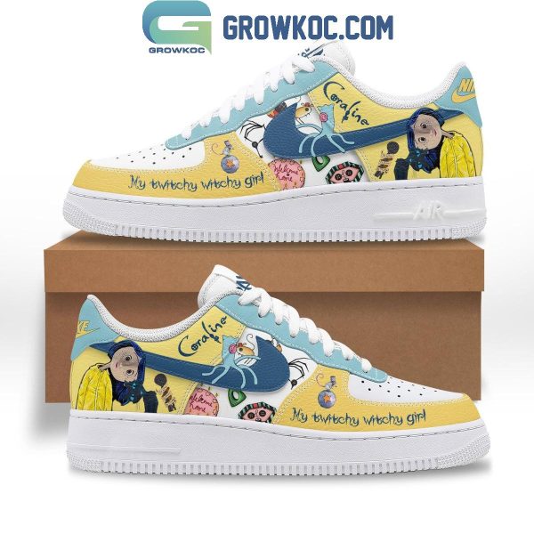 Coraline My Twitchy Witchy Girl Air Force 1 Shoes