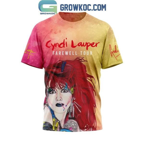 Cyndi Lauper Farewell Tour 2024 Girl Just Want To Have Fun Hoodie T-Shirt