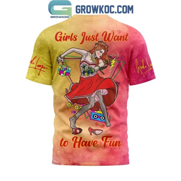 Cyndi Lauper Farewell Tour 2024 Girl Just Want To Have Fun Hoodie T-Shirt