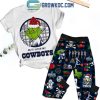 Buffalo Bills Grinch 2024 I Hate People But Love Bills Fleece Pajamas Set