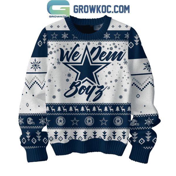 Dallas Cowboys Sundays Are For Dem Boys Christmas Ugly Sweater