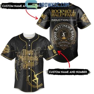 Dave Matthews Band 2024 Rock N’ Roll Hall Of Fame Personalized Baseball Jersey