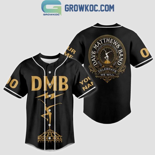 Dave Matthews Band Hall Of Fame Rock And Roll Personalized Baseball Jersey